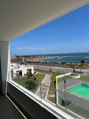 ระเบียง/ชานเรือน, Espectacular Depto frente al mar in อริก้า