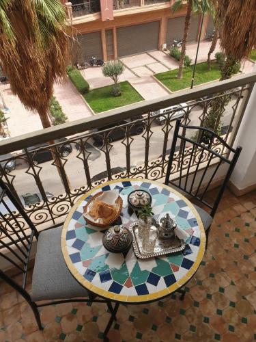 In Gueliz, Chic and Ethnic with a palm view, Marrakech