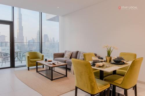 Downtown Dreams I Cozy 2BR Getaway I Iconic Full Burj Khalifa Views I Near Dubai Mall, Dubaj (zdjęcie 3)