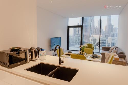Downtown Dreams I Cozy 2BR Getaway I Iconic Full Burj Khalifa Views I Near Dubai Mall, Dubaj (zdjęcie 5)