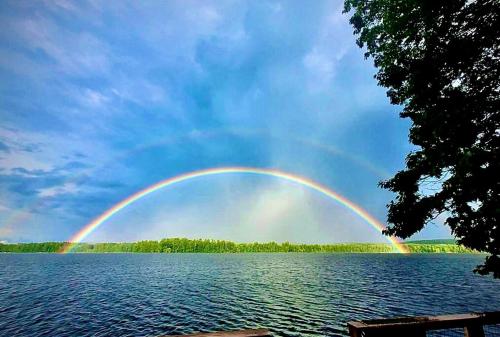 Island Glamping in a Secluded A-Frame Cabin on a Lake in Monmouth, Maine Island Glamping in a Secluded A-Frame Cabin on a Lake in Monmouth, Maine