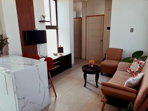 Apartamento de playa y piscina, Mejia