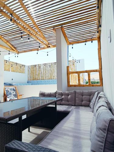 Balkons/terase, Apartamento de playa y piscina, Mejia in Mejía