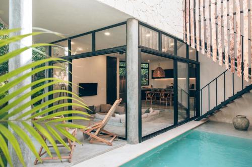 Private Pool Jungle Boho Villa Soona 7B in Tulum, Mexico