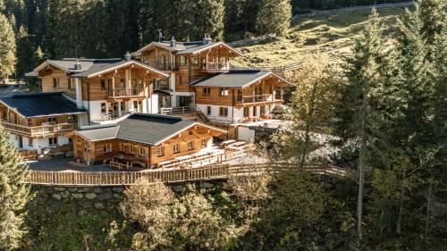 Weidenchalets in Sellrain, Österreich