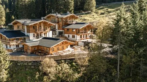 Weidenchalets in Sellrain, Österreich