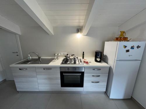 кухня, Sea View Loft Meta Sorrento Coast Free Parking in Мета