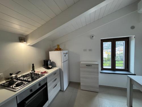 кухня, Sea View Loft Meta Sorrento Coast Free Parking in Мета