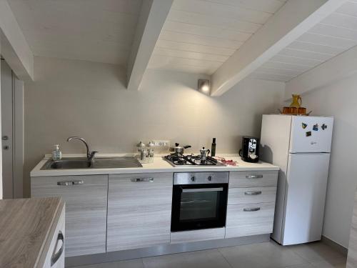 кухня, Sea View Loft Meta Sorrento Coast Free Parking in Мета