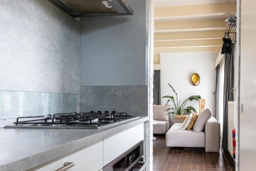 Konyha, 4 person Bungalow at beach, sea, dunes, lake, forestside in Noordwijkerhout