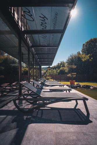 Erkély/terasz, L'auberge Du Cheval Blanc et Spa in Lembach