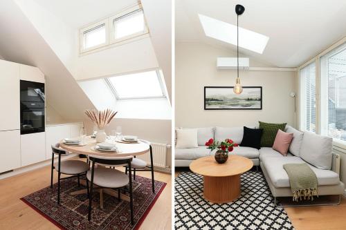 Bright & Modern Scandinavian Attic Suite in City Center