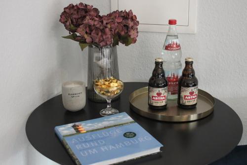 R B Apartment Hamburg Duo - perfekt für Monteure - Küchenzeile - Smart TV - Bad mit Toilette und Dusche auf dem Flur gegenüber des Zimmers zur Alleinnutzung, Hamburk (fotografie 9)