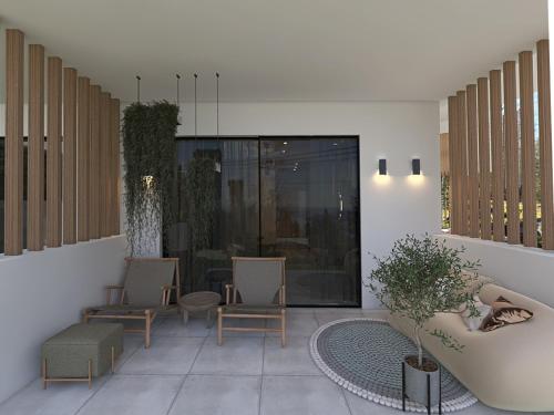 Balcony/terrace, South Coast Hotel in Makris Gialos