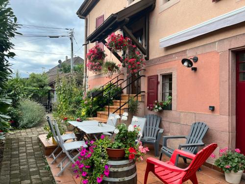 Erkély/terasz, Appartement Tout Confort Clim, Lit Queen Size in Soultz-Haut-Rhin