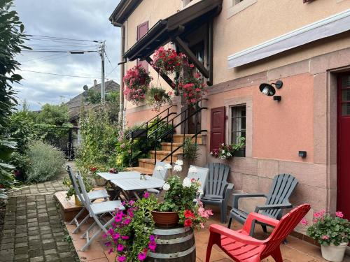 Erkély/terasz, Gite La Clematite in Soultz-Haut-Rhin