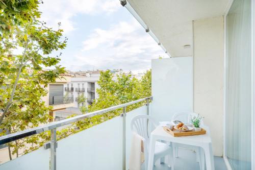 陽台/露台, Aparthotel Ona Palamós (Aparthotel Ona Palamos) in 帕拉莫斯