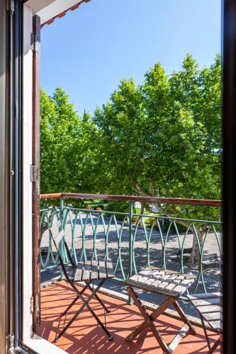 阳台/露台, Hotel Lis Batalha in 巴塔拉