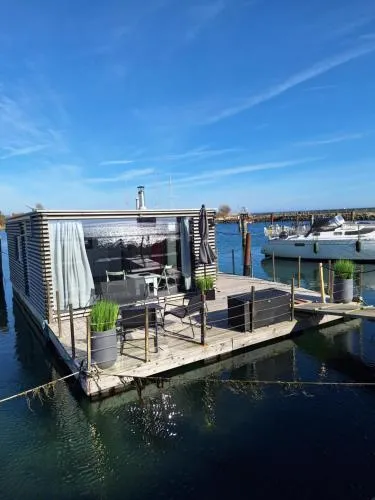 Houseboat of Grimm in Fehmarn, Deutschland