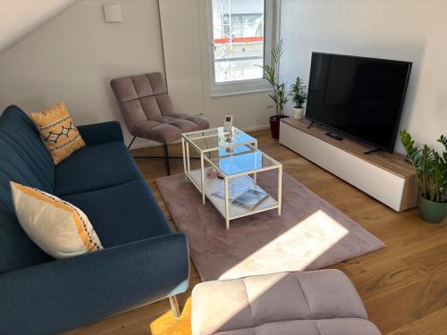 Közös társalgó / TV, Sonnenhalde- Moderne Wohnung- 3 Schlafzimmer- Neubau-Ruhige Lage in Freudenstadt
