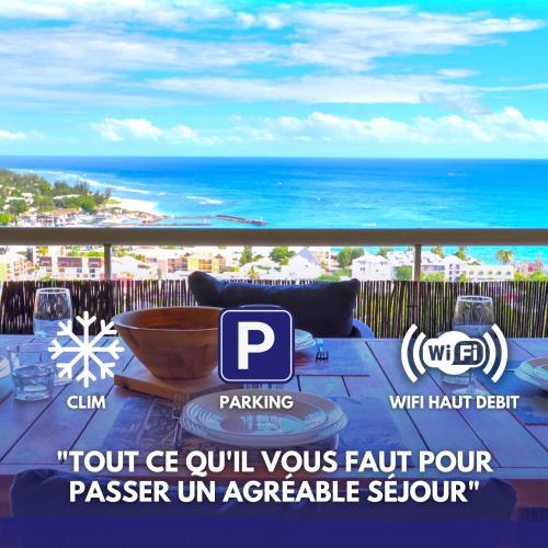 L'Horizon - vue mer - parking - clim - wifi - Location saisonnière - Saint-Paul