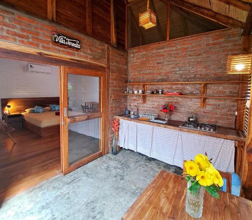 virtuve, Cabanas La Tortuga in Puerto Lopez