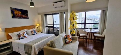 Flat Espaçoso Jardins com Estrutura de Hotel Wi-Fi e Varanda Quali, São Paulo (foto 3)