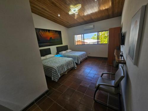 2 double beds, 1 sofa bed