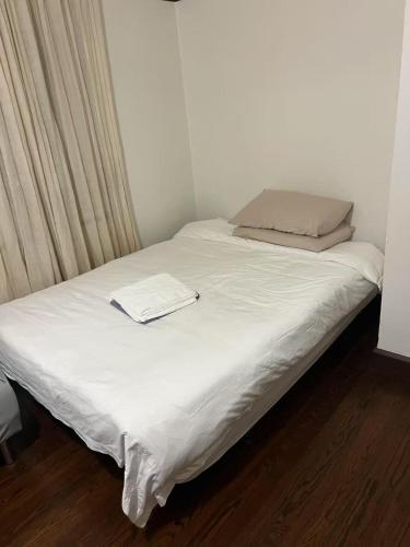 6 beds including 4 double beds and 2 single sofa beds in 1 bedroom and 1 living room apartment, Auckland (fotografie 9)