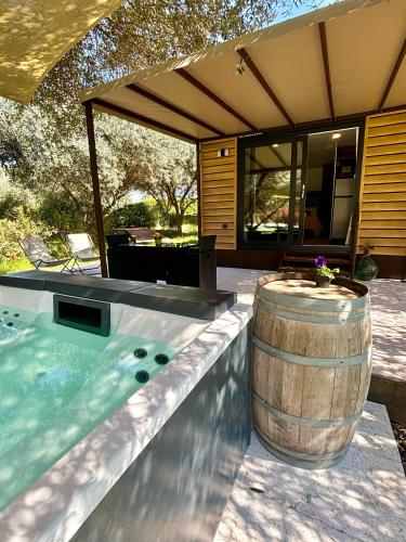 Mobile Home with Hot Tub