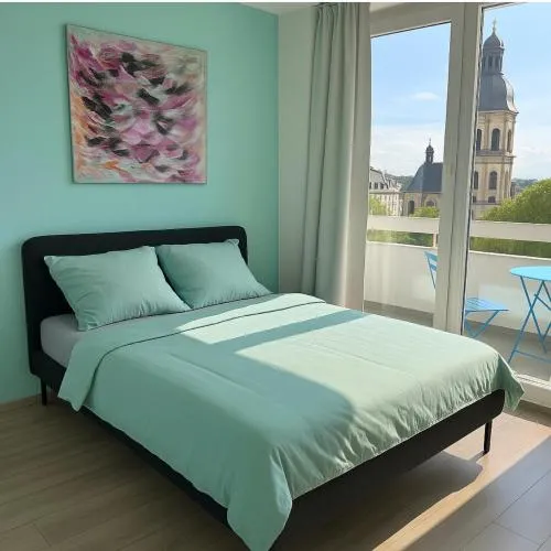 Stilvolles Apartment mit Balkon 15min Airport in Offenbach, Deutschland