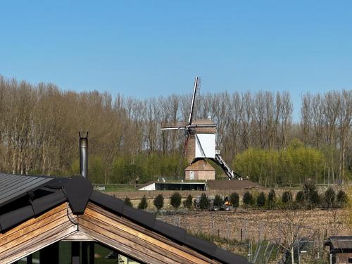 Udsigt, Vakantiewoning Erf64 in Sint-Amands