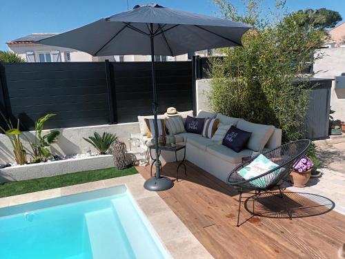 Jolie petite suite Côte d'Azur. chambre d'hôte Fréjus