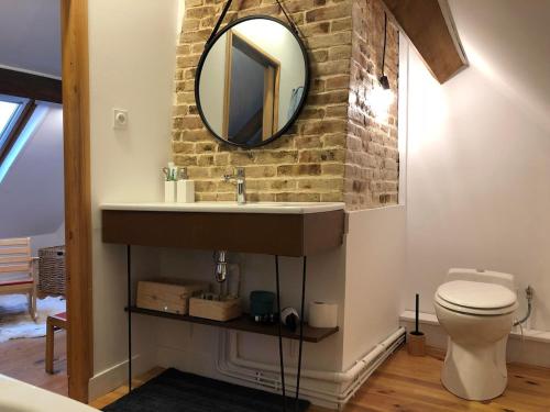 Fürdőszoba, Ferme de charme en Baie de Somme in Gapennes