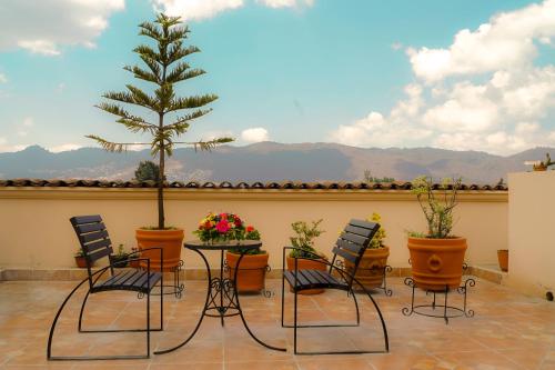 Balcony/terrace, Hotel Mansion Del Valle in San Cristobal De Las Casas