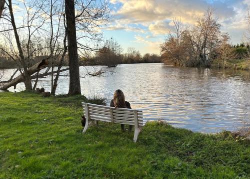 Bungalow 2 en bordure de lac accès jacuzzi
