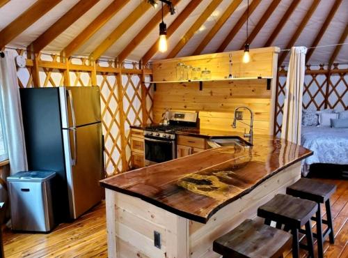 Luxurious Modern Yurt with Stargazing Dome near Pere Marquette River – Baldwin, Michigan in Branch Township (MI)