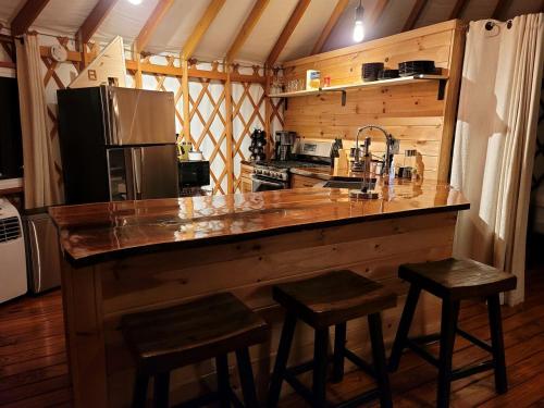 Luxurious Modern Yurt with Stargazing Dome near Pere Marquette River – Baldwin, Michigan in Branch Township (MI)