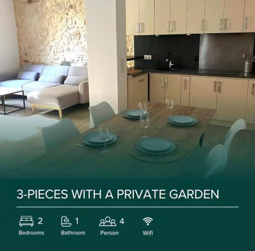 3-pieces Flat with Private Garden & BBQ - Location saisonnière - Beausoleil