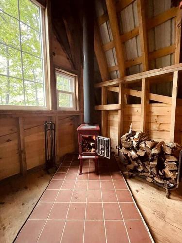 Island Glamping in a Secluded A-Frame Cabin on a Lake in Monmouth, Maine Island Glamping in a Secluded A-Frame Cabin on a Lake in Monmouth, Maine