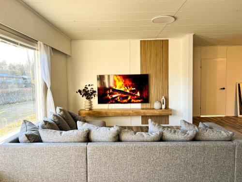 Koplietošanas atpūtas telpa ar TV, Sunny Nest 2 Villa in Korsholm