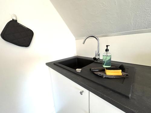 廚房, Ferienwohnung Dorfblick Kirchdorf in 基赫多夫