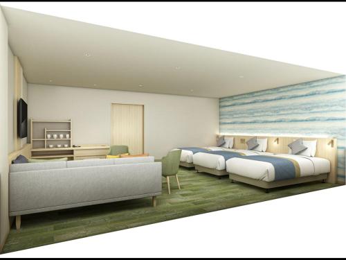 Ocean View Deluxe Family Room with Private Bathroom
