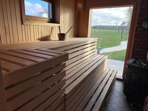Sauna, Ferienhaus MILA - Pool, Sauna, Whirlwanne, 5000qm Privatgelände mit Bolzplatz (Ferienhaus MILA - Pool, Sauna, Whirlwanne, 5000qm Privatgelande mit Bolzplatz) in Dolgen am See