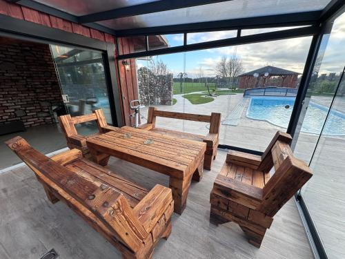 Iekārtas, Ferienhaus MILA - Pool, Sauna, Whirlwanne, 5000qm Privatgelände mit Bolzplatz (Ferienhaus MILA - Pool, Sauna, Whirlwanne, 5000qm Privatgelande mit Bolzplatz) in Dolgen am See
