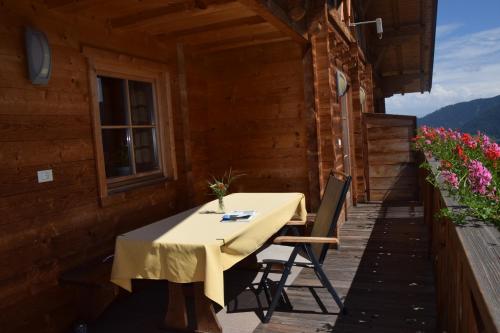 balkon/terasa, Ortlerhof im Ultental - Urlaub auf dem Bauernhof in Ultimo