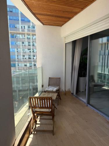 Balcony/terrace, Very beautiful apartment with see view 5th in Sour Jdid