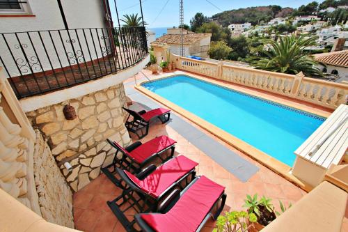 Emi - private pool & sea view villa in Benissa, Benissa (fotografie 6)