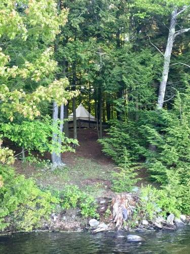 Island Glamping in a Pet-Friendly Bell Tent on an Island in Monmouth, Maine Island Glamping in a Pet-Friendly Bell Tent on an Island in Monmouth, Maine