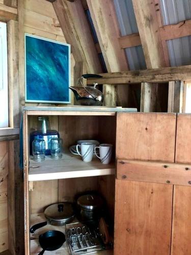 Island Glamping in a Secluded A-Frame Cabin on a Lake in Monmouth, Maine Island Glamping in a Secluded A-Frame Cabin on a Lake in Monmouth, Maine